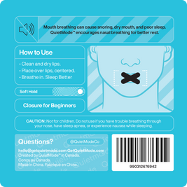 QuietMode™ Starter Mouth Tape – Gentle Hold for First-Time Users