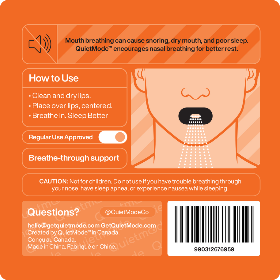 QuietMode™ Breather Mouth Tape – Gentle Airflow for Calm Sleepers
